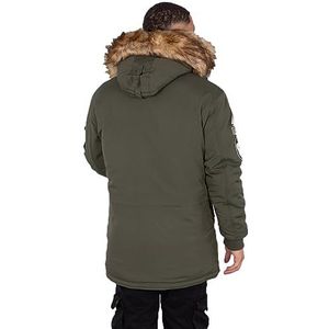 ALPHA INDUSTRIES Arctic Discoverer Jas voor heren, 142-donkere olijf, XL