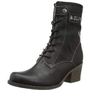 s.Oliver Casual combat boots voor dames, zwart 001, 37 EU