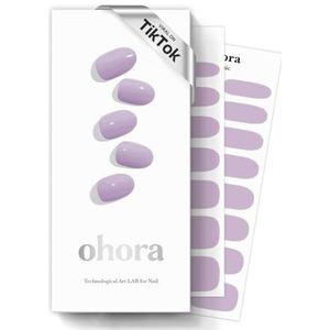 ohora - Semi-uitgeharde Gelnagelstrips - Blauw - Inclusief 2 Voorbereidingspads - 30 Nagelwraps