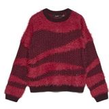 Regular fit gebreide pullover met structuurmotief, model 'CALLIE'