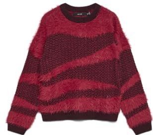 Regular fit gebreide pullover met structuurmotief, model 'CALLIE'