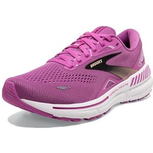 BROOKS Adrenaline GTS 23 sneakers voor dames, Orchidee zwart paars, 38.5 EU