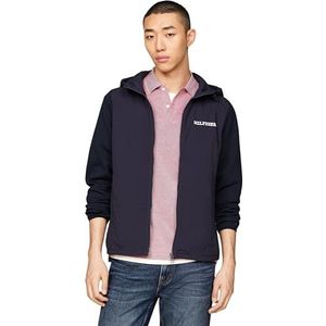 Tommy Hilfiger Herensweatshirt met capuchon en ritssluiting, woestijn hemel, S