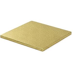 0931720 DECORA vierkante taartplaat goud CM 45X1,2 H