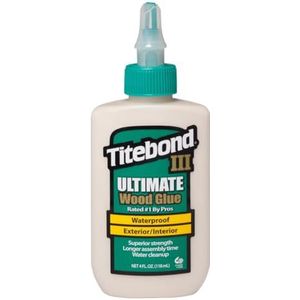 Titebond 1412 ZL-141/2 Ultimate houtlijm voor binnen en buiten, waterbestendig, 118 ml