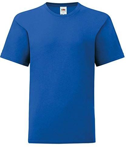 Fruit of the Loom Kids Iconic T-shirt, royal, 152