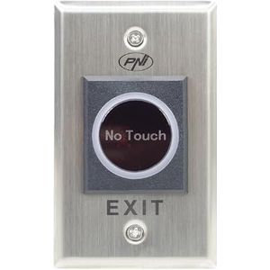 Inbouw-toegangsschakelaar PNI PB103, contactloos, NO/NC/COM, 12 V/24 V DC, status-led, metallic, 5 draden