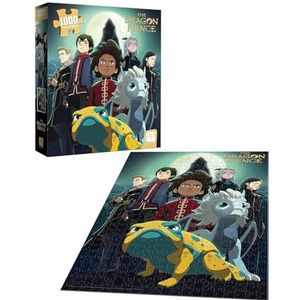 The OP USAopoly - The Dragon Prince Puzzel: ""Heroes at the Storm Spire""- Puzzel met 1000 stukjes - Officieel gelicentieerde merchandise puzzel van Netflix - Eindformaat 49 x 68 cm - Leeftijd 8+.