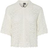 Relaxed fit gebreid jack van puur katoen, model 'FALKA'