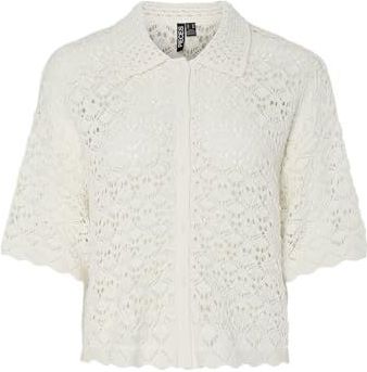 Relaxed fit gebreid jack van puur katoen, model 'FALKA'