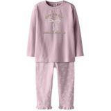 Pyjama's - Lange Mouwen Pyjama - Jersey - Glitterprint