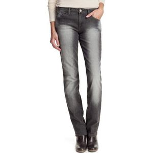 ESPRIT Damesjeans I2033 Straight Fit (rechte pijpen), normale tailleband, grijs (Grey Wash 793), 28W x 34L