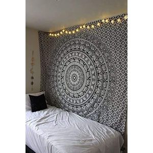 Craftozone Tapestry Gift Hippie wandtapijten Mandala Bohemian Psychedelische Ingewikkelde Indiase Muur opknoping Beddengoed Sprei