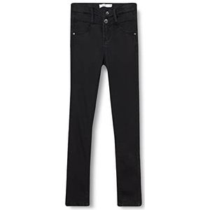 NAME IT Meisjes Jeans, zwart denim, 128 cm