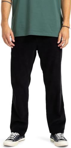 Quiksilver - Taxer Cord - Broek - Zwart - Rechte Pasvorm - Katoenen Ribfluweel