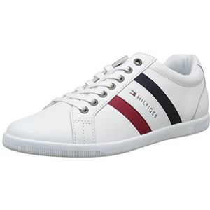 Tommy Hilfiger D2285enzel 5a Lage sneakers voor heren, wit 100, 39.5 EU