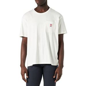 Wrangler Casey Jones Pocket Tee T-shirt voor heren, WORNWHITE, X-Large, Wornwhite., XL