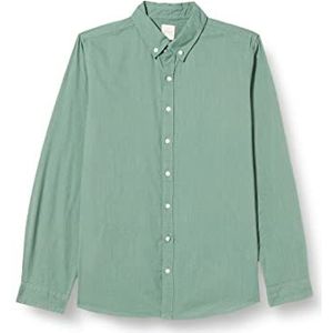 Gocco greenish linnen overhemd voor heren, Groenachtig, M-L