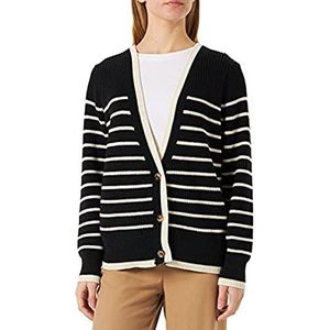 SOYACONCEPT Dames SC-Julia 1 gebreide jas voor dames, zwart combi, X-Large, zwart, combi, XL