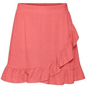 VERO MODA Vmmymilo Hw Mini Rok WVN Ga Rok, Georgia Peach, L