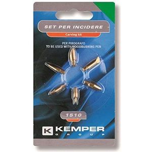 Kemper 1510 accessoireset voor graveren met brandschilderapparaat, 6-delige set