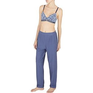 Emporio Armani Pants Textured Terry Damesonderbroek, Denim, L