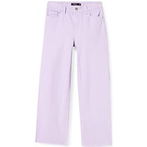Name It Nlfcolizza DNM Hw Wide Pant Jeans voor meisjes, Lavendula, 140 cm