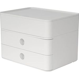 HAN 1100-12 ALLISON SMART-BOX PLUS, Ladedoos met 2 laden en gebruiksvoorwerp, sneeuwwit