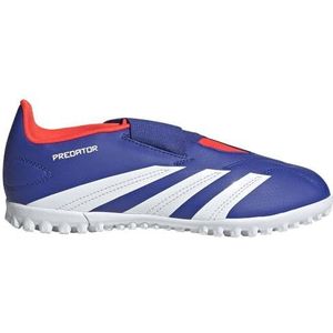 adidas Predator Accuracy Club Velcro Football Boots Turf voetbalschoenen voor gazon, uniseks, kinderen, meerkleurig (Lucid Blue Ftwr White Solar Red), 32 EU