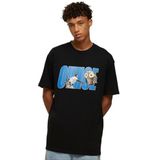 Mister Tee Ovhoe oversized thee, zwart, XS Grote maten Tall