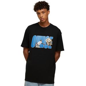 Mister Tee Ovhoe oversized thee, zwart, XS Grote maten Tall
