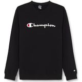 Champion Legacy Icons-Heavy Spring Terry Crewneck Sweatshirt voor heren, Zwart, M