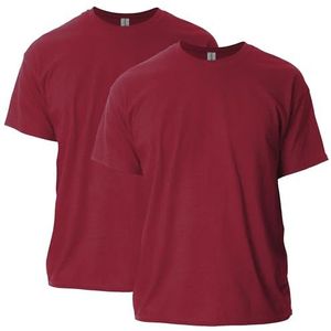 GILDAN Men's G2000 Ultra Cotton Adult T-Shirt, 2-Pack, Antique Cherry red, Small