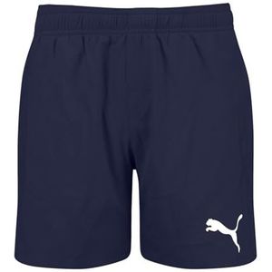 PUMA Jongens medium lengte shorts zwembroek, Donkerblauw, 116 cm