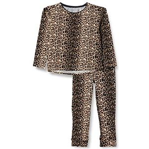 Vingino Wayra pyjama set voor meisjes, Multicolor Brown, 4 Jaar
