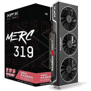 XFX Speedster MERC319 RX 6950XT zwarte gaming grafische kaart met 16GB GDDR6 HDMI 3xDP, AMD RDNA 2 - RX-695XATBD9