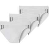 Schiesser Herren 3 PACK Slip Softbund und Streifen Bio Baumwolle - 95/5 Organic