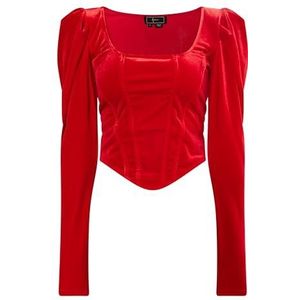 LYNNEA Damesblouse, rood, XS