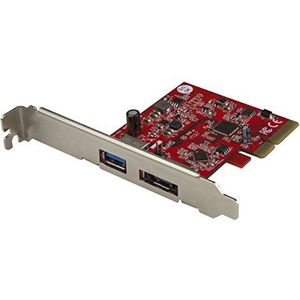 StarTech.com - PEXUSB311A1E - PCI Express-kaart - Rood - USB 3.1 - 10 Gbit/s en eSATA