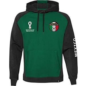 FIFA Official World Cup 2022 Overhead Hoodie, Mens, Mexico, X-Large capuchontrui, groen, extra, groen, XL