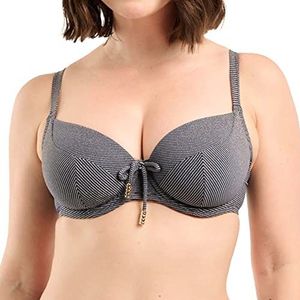 Sans Complexe Glow It Up Bikini-bovenstuk voor dames, met beugels, Blauw Goud, 100C