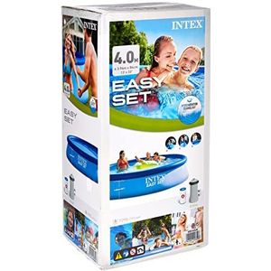 Intex Easy Opblaasbaar zwembad. Opbouwzwembad (met filter). 396cm x 84cm blauw