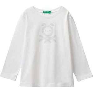 United Colors of Benetton T-shirt voor kinderen en jongeren, Crèmewit 074, 2 anni