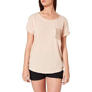 LTB Jeans Dames Fawopo T-shirt, Rose Dust 3836, XS