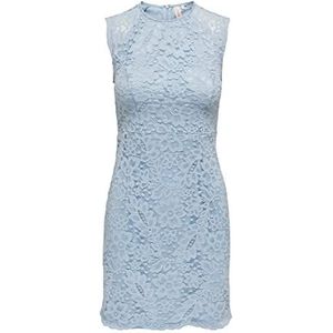 ONLY Dames Onlarzina Sl Lace Dress WVN jurk, Cashmere Blue, XL