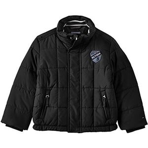 Tommy Hilfiger Madison gewatteerde jas voor jongens, effen, zwart (Jet Black 022), 128