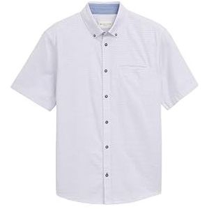 TOM TAILOR heren overhemd, 37948 - White Multicolor Dot, XXL