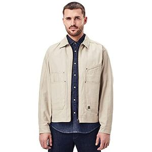 G-STAR RAW Heren Trucker Jacket, kaki C409-367, XXL