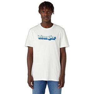 Wrangler Heren Graphic Tee T-shirt, Worn White, 3X-Large, Worn White, 3XL
