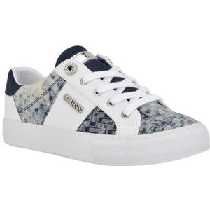 Guess Dames Loven Sneakers, Wit Blauw 171, 41 EU